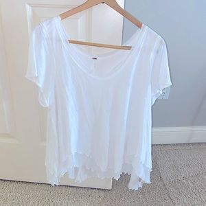Free People Tee. Size XS. White
